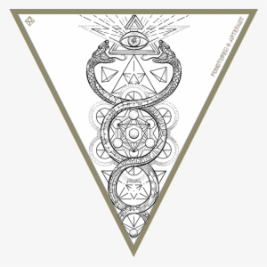 This Design Features A Caduceus, With Metatron's Cube - Staff Of Hermes #3175503
