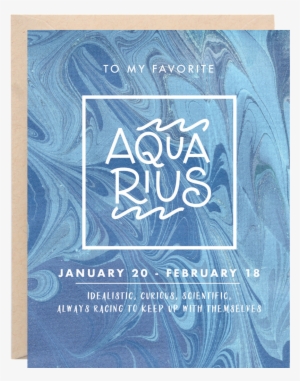 Aquarius Birthday Card #3175593