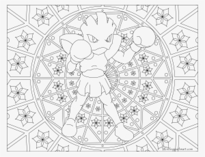 #107 Hitmonchan Pokemon Coloring Page - Adult Pokemon Coloring Pages #3176324