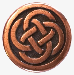 Celtic Knot Copper Metal Button 5/8" - Copper #3177176