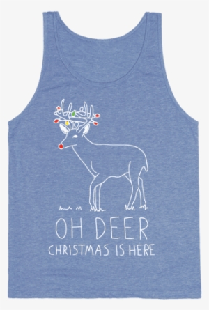 Oh Deer Christmas Is Here Tank Top - Active Tank #3177796