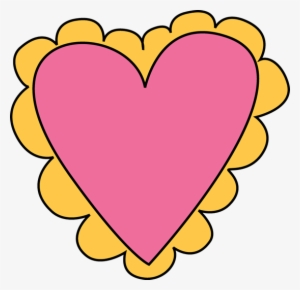 Pink And Yellow Valentine's Day Heart - Pink And Yellow Heart #3178165 Pink And Yellow Valentine's Day Heart - Pink And Yellow Heart #3178165