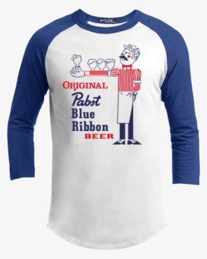 Pabst Blue Ribbon Beer Retro T200 Sport Tek - Long-sleeved T-shirt #3178340