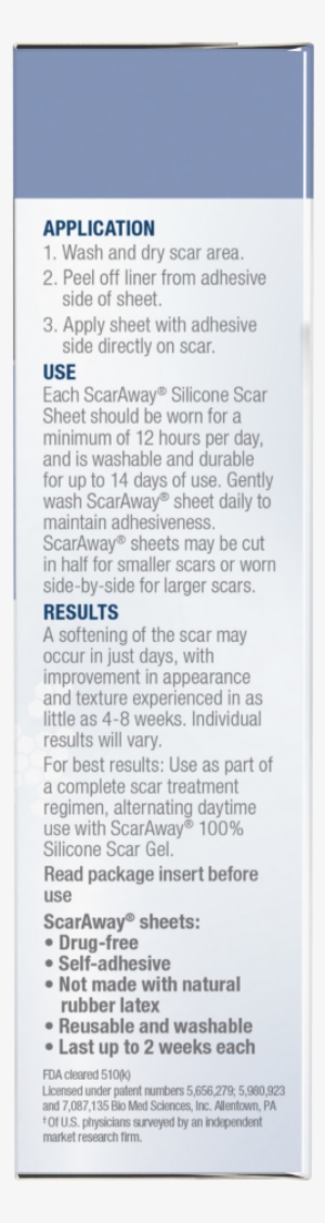 Photo Of Scar Away Scar Sheets, Silicone, 8 Sheets - Paper #3178394
