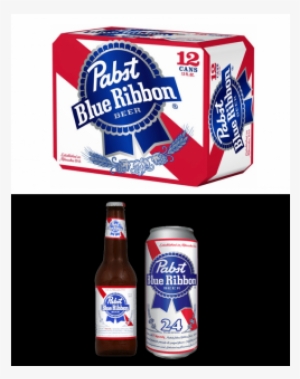 Pabst Blue Ribbon, Pabst, Pbr, American Adjunct Lager, - Pabst Blue Ribbon Beer - 24 Pack, 12 Fl Oz Cans #3178713