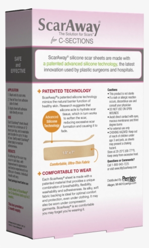 Scaraway C-sections Silicone Scar Sheets #3178985