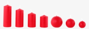Overdipped Matt Pillar Candle 60x150mm Red - Advent Candle #3179250
