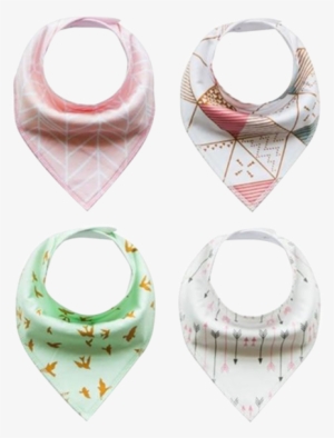 Cute Baby 4pcs Bibs - Baby Bandana Drool Bibs For Girls With Snaps 8 Pack #3179547