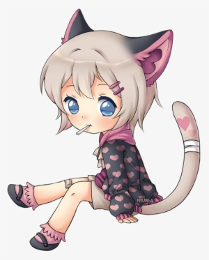 Toto, We're Not In Kansas Anymore - Anime Chibi Girl Sitting #3179908