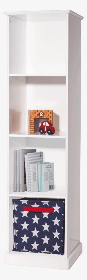 Abbeville Tall Four Cube Storage Unit In White With - Childrens Storage Unit Tall #3180066