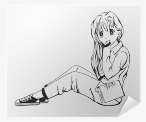 Mujer Anime Sentada #3180159 Mujer Anime Sentada #3180159