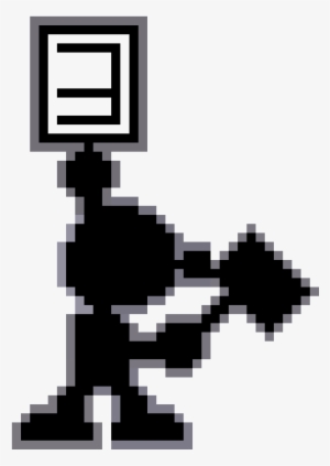 Mr Game And Watch Hammer - Mr Game And Watch 9 Png #3180244