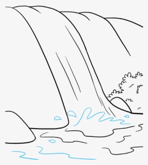 How To Draw Waterfall - Waterfall Drawing #3180824
