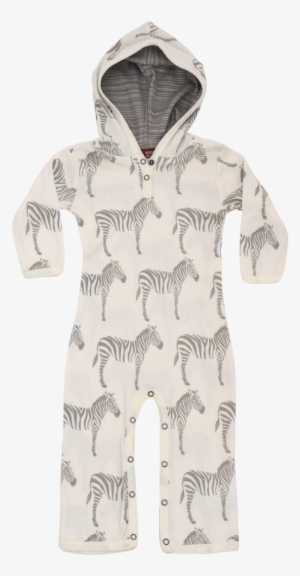 Milkbarn Baby Organic Cotton Hooded Romper In Grey - Romper Suit #3181088