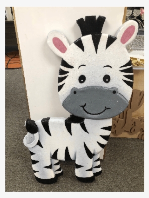 3d Baby Zebra Prop Standee 4 Feet Tall - Standee #3181093