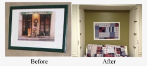 I Sprayed An Old Frame With White Spray Paint And Replaced - Window #3181582