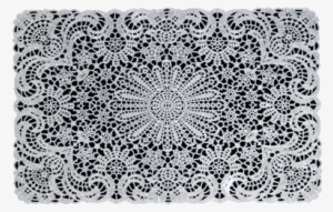 Rubber Lace Table Mats White - Lace Table Mats White #3182819