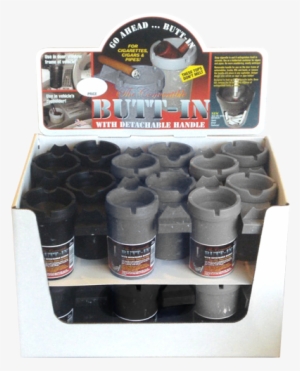 Butt-in Self Extinguishing Cigarette Ashtray Shelf - Concrete Grinder #3183158