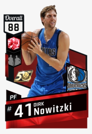 '08 Dirk Nowitzki Ruby Card - Jeremy Lin 2k18 Rating #3183796