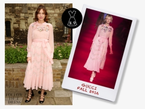 Alexa Chung In Gucci Fall - Alexa Chung 2017 Style Dress #3183981