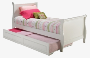 Png Cama - Atlantic Furniture Raised Panel Trundle Bed | White #3184257