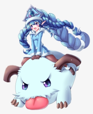 Winter Wonder Lulu & Poro By Ranken Hd Wallpaper Fan - Poro Lol #3184429