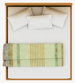 Cama Doble - Bed Top View For Photoshop #3184483