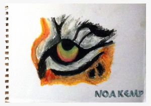 Tiger Eye Draw In Oil Pastels - Creative Arts #3184645