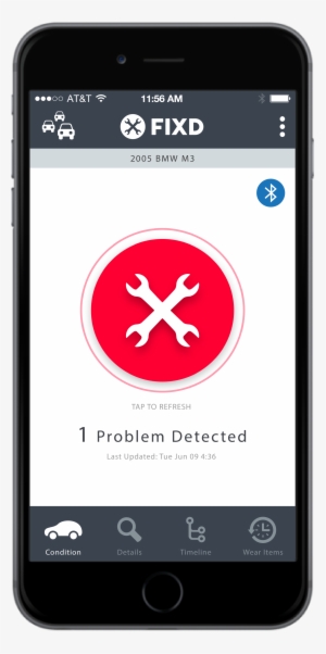 Read The Cars Computer On An App Fixd App Check Engine - Fixd: Obd-ii Active Car Health Monitor #3185740