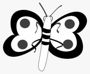 Butterfly 32 Black White Line Art Svg Inkscape Adobe - Butterflyclip Art Black And White #3185963