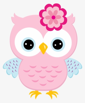 Light Pink Owl With Bow - Owl Clipart #3186313