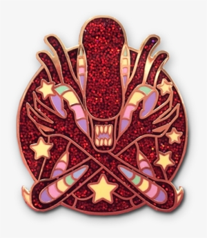 Pastel Glitter Black Xenomorph V2 - Lapel Pin #3186918