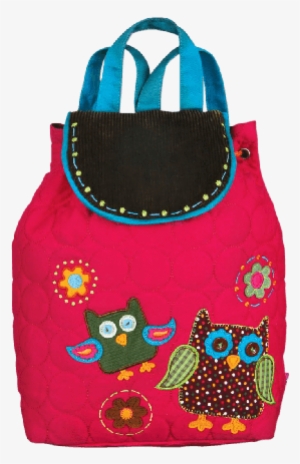 Signature Pink Owl Quilted Toddler Backpack By Stephen - Stephen Joseph Signature Quilted Backpack, Owl #3186965