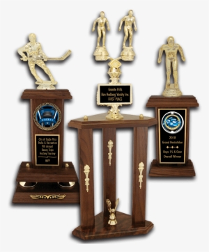 Football Solid Walnut Trophies - Trophy #3186966