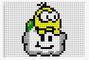 Lakitu Pixel Art 8 Bit Kunst, Pixel Kunst, Kreuzworträtsel, - Mario Lakitu Pixel Art #3186987