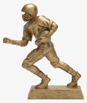 Football Runner, Male, Figure Resin In Gold - Football Sport Statue Trophy #3187048