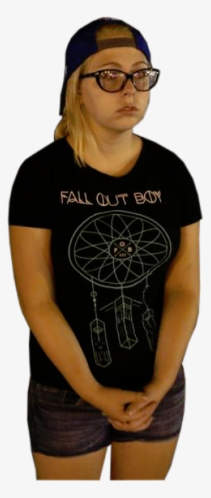 Fall Out By T Shirt Eyewear Sleeve Shoulder Joint Vision - Fall Out Boy Girl Meme #3188324