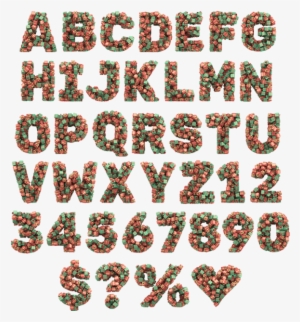 Christmas Presents Gift Box Font - Stock Photography #3188739