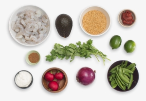 Mexican Shrimp Fried Rice With Radishes, Avocado & - Fresh Mexican Ingredients Png #3188772