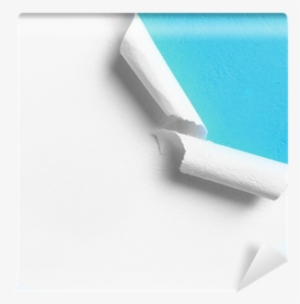Piece Of White Paper With Torn Hole Edge Wall Mural - Utility Knife #3188955