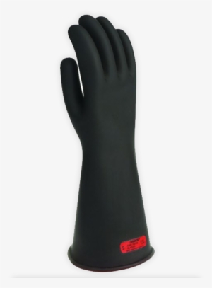 Chance Class 0 Rubber Gloves Black 11" - Natural Rubber #3189796