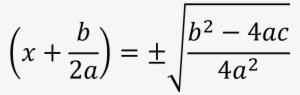 To Attain Equation - Formula Cuadratica Png #3190411