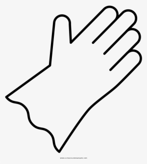 Rubber Gloves Coloring Page - Drawing #3190535