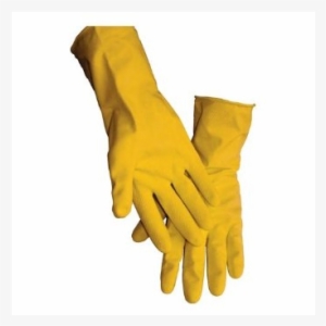 Glove Latex Small Rubber Yellow L116ls - Hospeco General Purpose Flock Lined Latex Gloves - #3190678