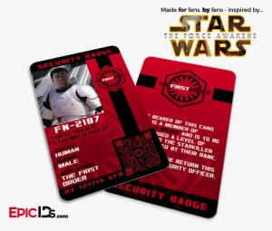 Star Wars Tfa Inspired - Poe Dameron Id Card #3191032