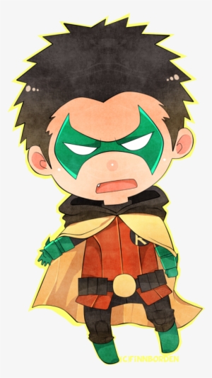 Damian Wayne 4th Robin Chibi By Finnborden - Damian Wayne #3191260