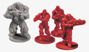 Gears Of War The Board Game Components - Flight Fantasy Game Doom Miniatures #3191806