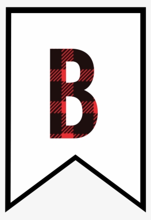 Banner Letters, Plaid Design, Paper Trail, Letter B, - P Letters For Banner #3191898