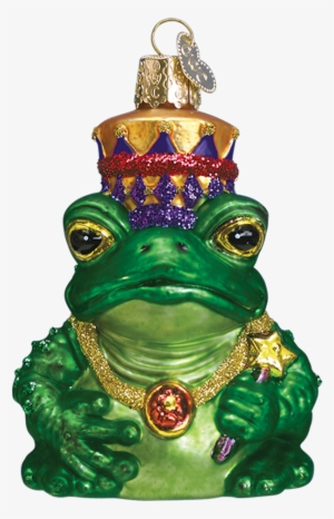 Christmas Corner Decorations Png Find Craft Ideas - Fairy Tale Frog King Glass Ornament By Old World Christmas #3192092