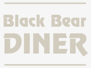 Black Bear Footer Logo - Black Bear Diner Logo #3192251